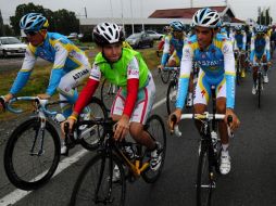 El líder del Tour de Francia, Alberto Contador durante la competencia. AFP  /