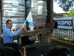 El pasado 9 de julio, el DIF Jalisco envió a Monterrey un transporte con 25 mil 920 litros de agua embotellada. A. HINOJOSA  /