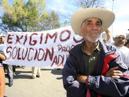 Los adultos mayores exigían un pago trimestral por mil 500 pesos. EL INFORMADOR  A. GARCÍA  /