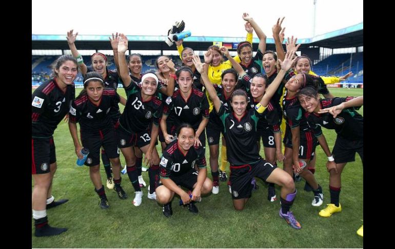 Las integrantes de la Selección Mexicana de futbol femenil Sub-20. MEXSPORT  /