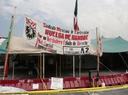 Miembros del SME se han manifestado manteniendo una huelga de hambre por más de 80 días. EL UNIVERSAL  /