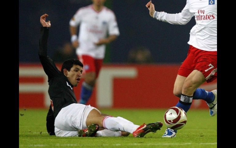 'Maza' Rodríguez jugó el partido completo ante la escuadra del Nuremberg de Alemania. MEXSPORT  /