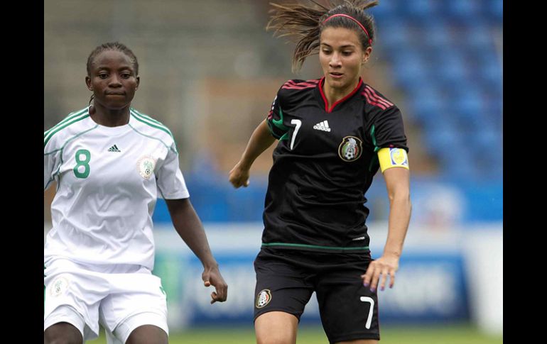 Nayeli Rangel de Mexico, durante el juego contra Nigeria en el Mundial Femenil sub 20. MEXSPORT  /