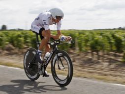 El ciclista luxemburgués Andy Shcleck se colocó en el segundo lugar del Tour de Francia. AP  /