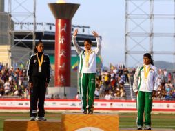 Las mexicanas ocupan el primer y segundo lugar del maratón femenil. MEXSPORT  /