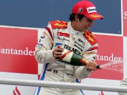 Tras su cuarto título conseguido en la GP2 Series en Alemania, ''Checo'' no tendrá sus dos semanas de descanso acostumbradas. MEXSPORT  /