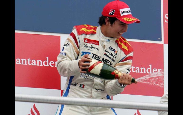 Tras su cuarto título conseguido en la GP2 Series en Alemania, ''Checo'' no tendrá sus dos semanas de descanso acostumbradas. MEXSPORT  /