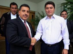 José Hernández se reunió con el gobernador Félix González, para establecer lineamientos para construir una base de la Aexa.EL UNIVERSAL  /