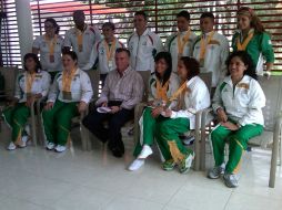 Los atletas fueron felicitados por su gran desempeño en los JCC. P. PÉREZ  /