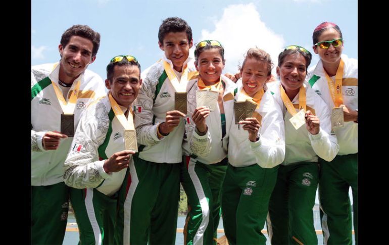 El equipo mexicano de remo colmó de oro a la delegación mexicana. CONADE  /