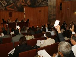 El Consejo General Universitario sesionó ayer en el Paraninfo “Enrique Díaz de León”. M. FREYRIA  /