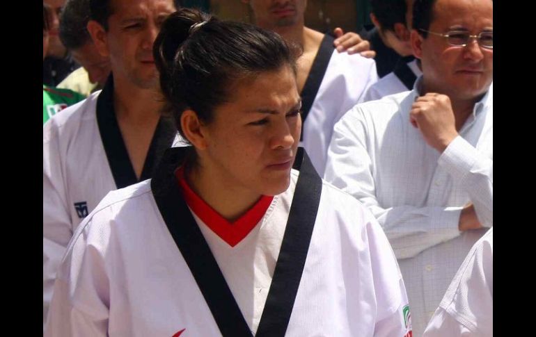 La taekwondoína María Espinoza. MEXSPORT  /