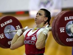 Cynthia Domínguez de México, durante el día 4 de los Juegos Centroamericanos 2010. MEXSPORT  /