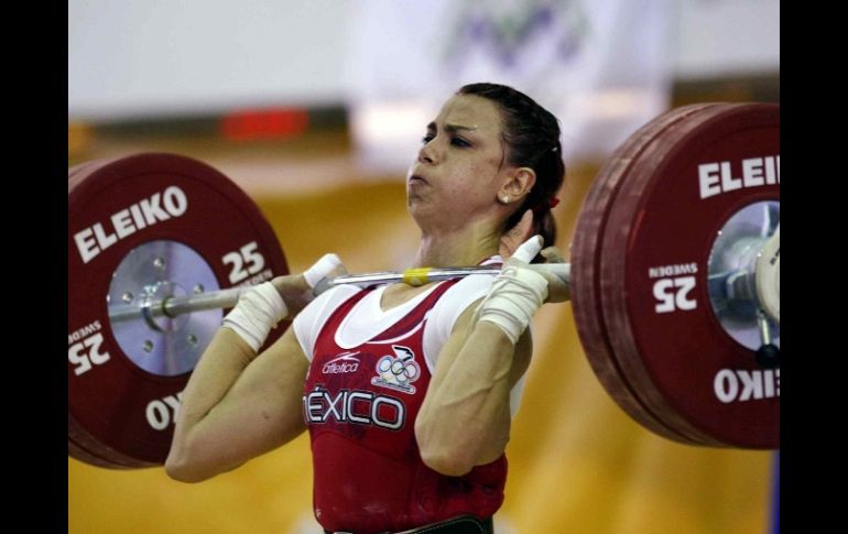 Cynthia Domínguez de México, durante el día 4 de los Juegos Centroamericanos 2010. MEXSPORT  /