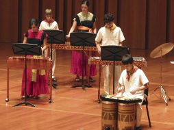 La Orquesta Infantil de Percusiones Toco Madera. EFE  /