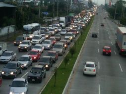 El carril del sentido de sur a norte estaba vacío. ESPECIAL  /