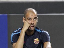 Josep Guardiola lamenta la salida de Raúl de la liga española. AP  /