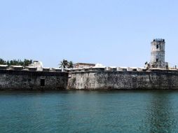 El INAH trabaja en la restauración de la Fortaleza que se ubica en el Puerto de Veracruz.ESPECIAL  /