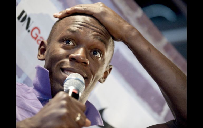 Usain Bolt, atleta jamaiquino,busca seguir inbatible y no lesionarse. AP  /