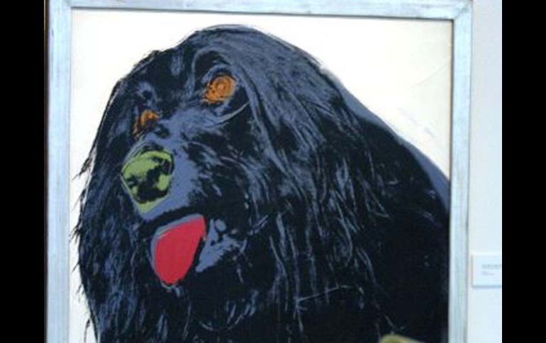 Obra titulada 'Perro' (1976), del norteamericano Andy Warhol. ARCHIVO INFORMADOR  /