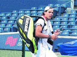 Rafael Nadal ya está en Canadá para jugar el Masters 1000 de Toronto. EFE  /