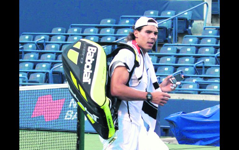 Rafael Nadal ya está en Canadá para jugar el Masters 1000 de Toronto. EFE  /