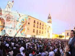 El espectáculo multimedia “Frescos Monumentales” forma parte de la celebración del Bicentenario mexicano. EL UNIVERSAL  /