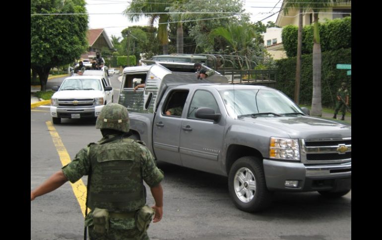 Durante el operativo militar fue detenido Quiñones Gastélum,el guardaespaldas del capo. O. RUVALCABA  /