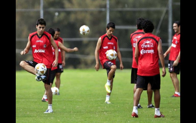 Los jugadores del Atlas durante un entrenamiento. E. PACHECO  /