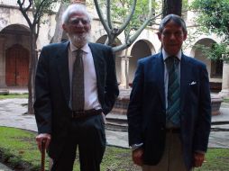 Otto Schöndube y Rodolfo Fernández participaron en el homenaje al arqueólogo Ignacio Bernal. A. HINOJOSA  /