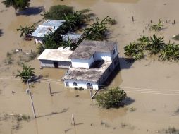 Las lluvias a finales de julio provocaron inundaciones en Veracruz. EL UNIVERSAL  /