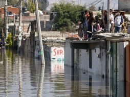 Aspecto de las inundaciones en Valle de Chalco, en febrero por las lluvias y el desborde del Canal de la Compañía. REUTERS  /