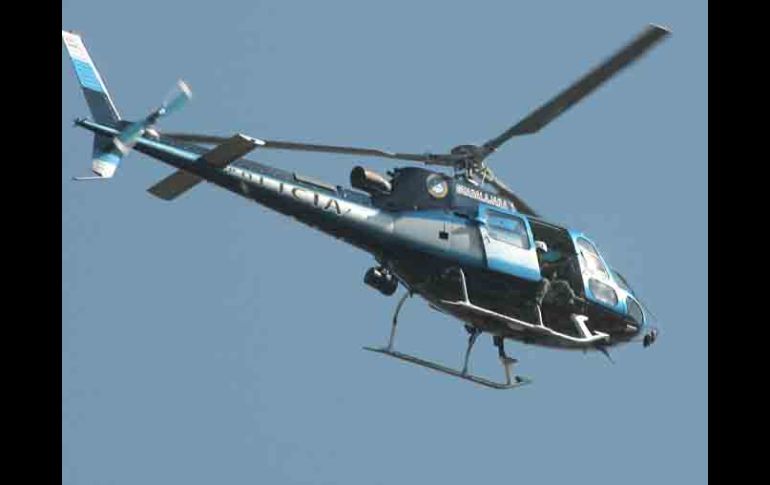 La Policía de Guadalajara arregló su helicóptero recientemente, lo que costó cinco millones de pesos. ARCHIVO  /