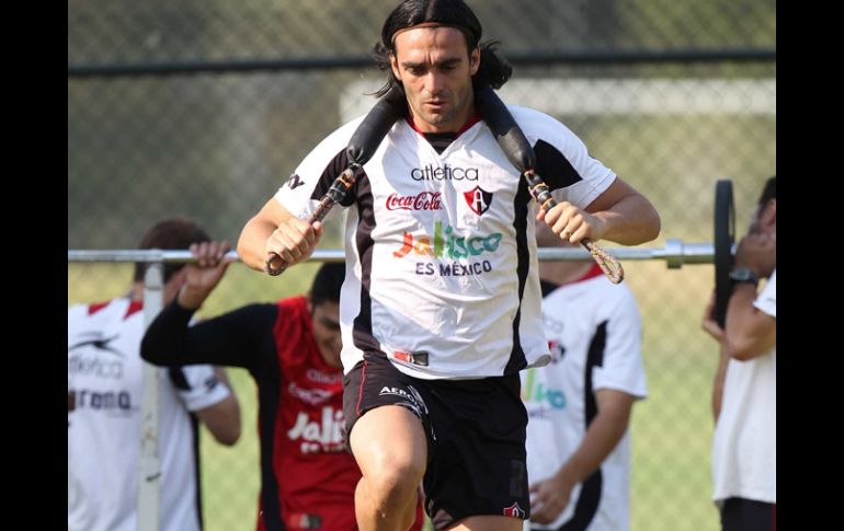 Fabricio Fuentes en sesión de entrenamiento en Atlas Colomos. MEXSPORT  /