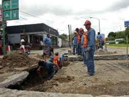 El socavón presenta 10 metros de diámetro. E. BARRERA  /