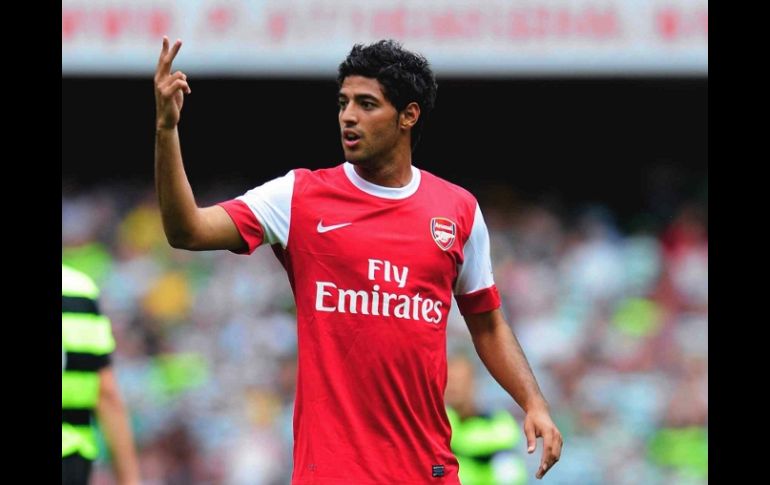 Carlos Vela podría salir del Arsenal para irse al Fulham. MEXSPORT  /