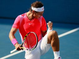 Rafael Nadal festeja su triunfo ante el francés Julien Benneteau. AFP  /