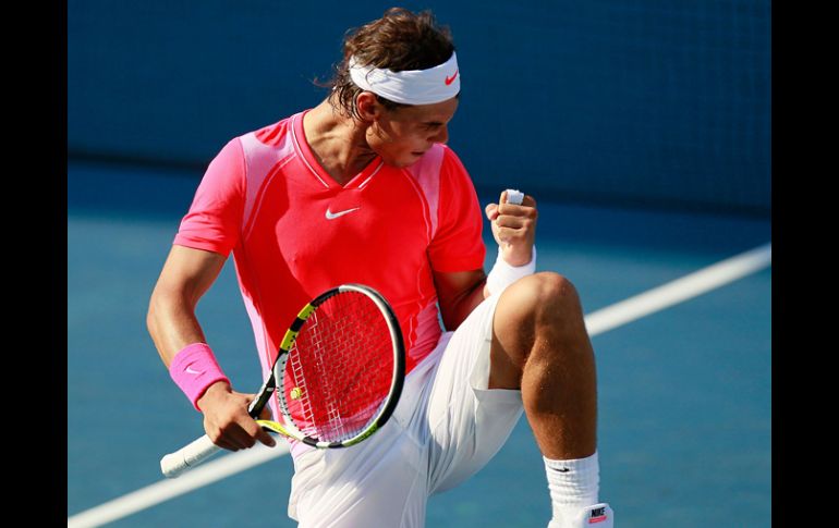 Rafael Nadal festeja su triunfo ante el francés Julien Benneteau. AFP  /