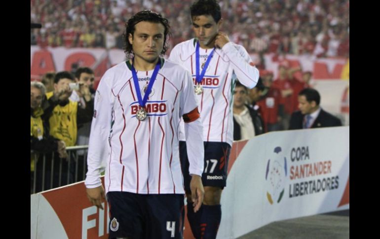 Los jugadores de Chivas se muestran tristes por no haber conquistado la Copa Libertadores. REUTERS  /