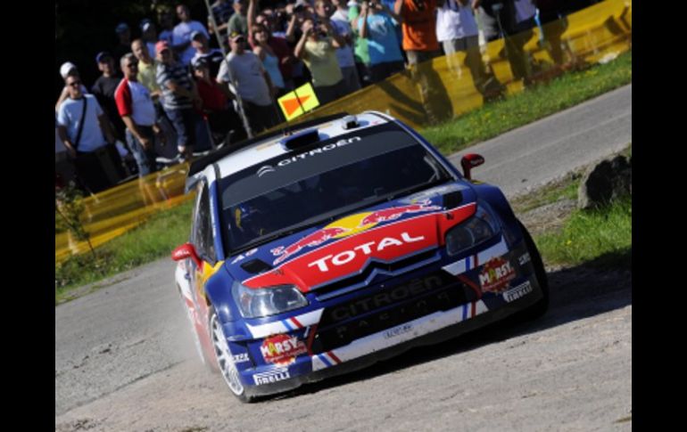 Sebastien Loeb durante el Rally en Alemania donde consiguió la victoria. EFE  /