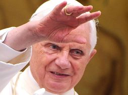 El saludo del Papa Benedicto XVI fue dirigido a un grupo de Legionarios de Cristo de diversos países. EFE  /