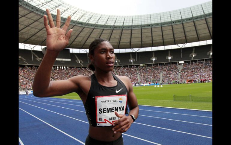 Caster Semenya festeja después de ganar en Berlín. REUTERS  /