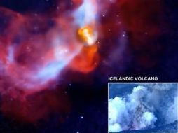 La erupción galáctica del súper volcán en la galaxia M87. NASA  /