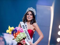 Jimena Navarrete se coronó como Miss Universo este lunes por la noche en Las Vegas. EFE  /