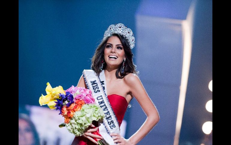 Jimena Navarrete se coronó como Miss Universo este lunes por la noche en Las Vegas. EFE  /