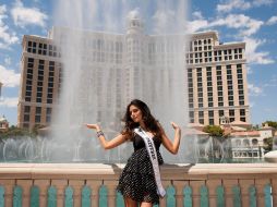 Jimena Navarrete realizó una sesión de fotos en el Mandalay Bay Casino en Las Vegas, Nevada. REUTERS  /