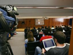 La comunidad universitario del Tec del Monterrey escuchó las palabras de Tony Blair. A. GARCÍA  /