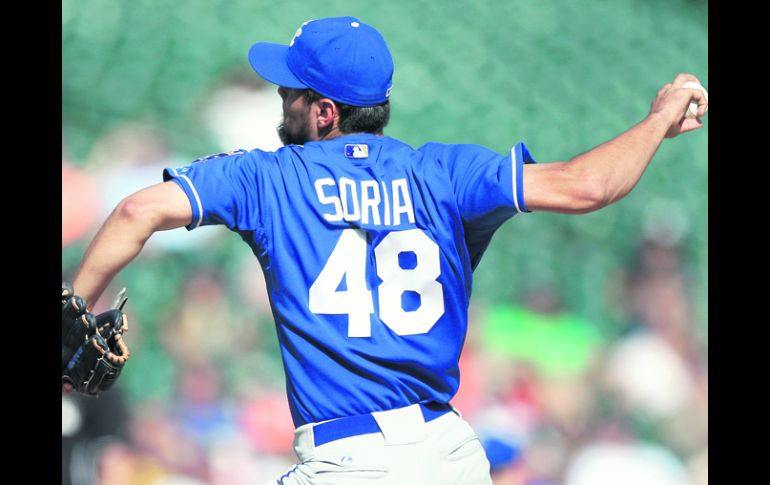 Joakim Soria lanzó ayer una entrada perfecta ante Detroit y bajó la cortina en la duodécima. AP  /