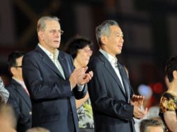 El presidente del COI Jacques Rogge ha quedado satisfecho con los Juegos Olímpicos de la Juventud. AFP  /