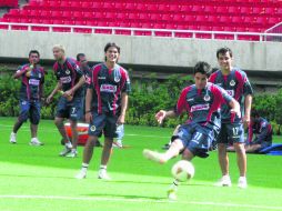 Chivas realizó su segundo entrenamiento consecutivo en el Estadio Omnilife. CORTESÍA CLUB CHIVAS  /